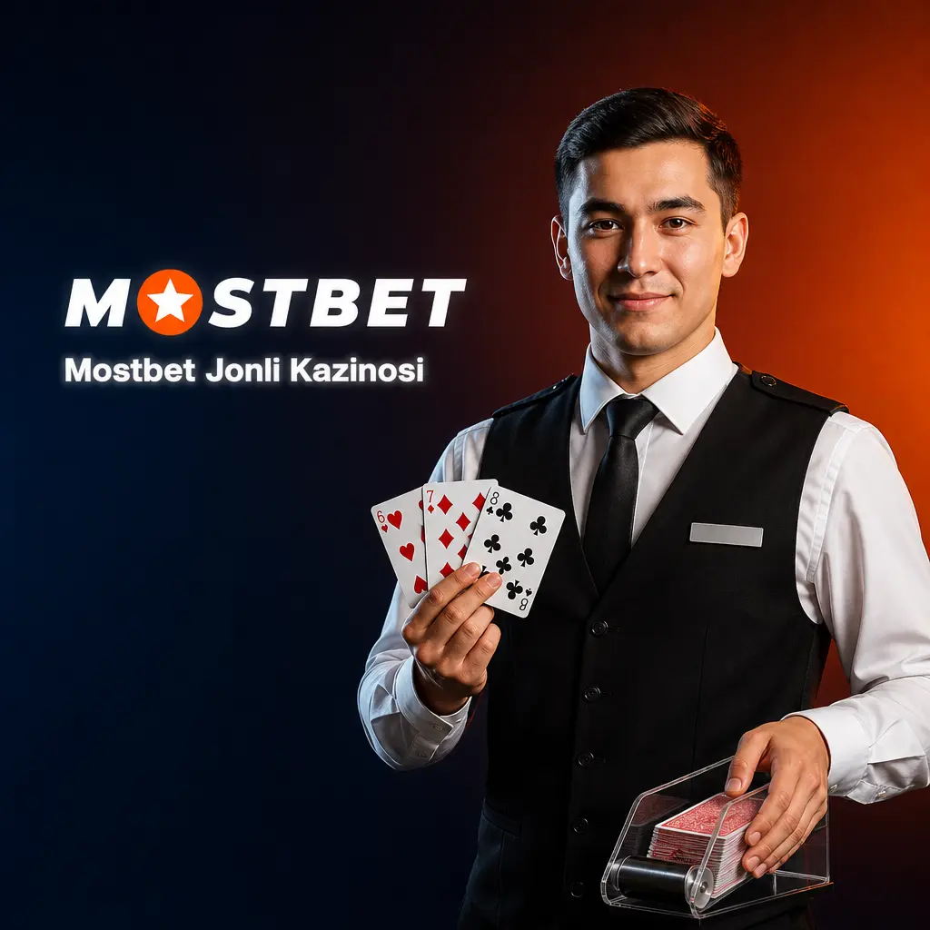Mostbet jonli kazinosida diler video translyatsiyasi orqali ruletka, bakkara, Crazy Time va boshqa o'yinlar