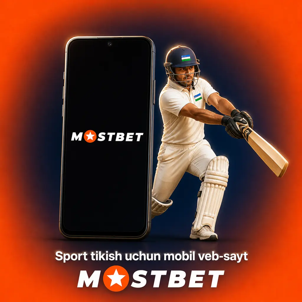 Mostbet sport tikish uchun mobil veb-sayt, brauzerda ilovasiz ochiladi va barcha qurilmalarga moslashadi