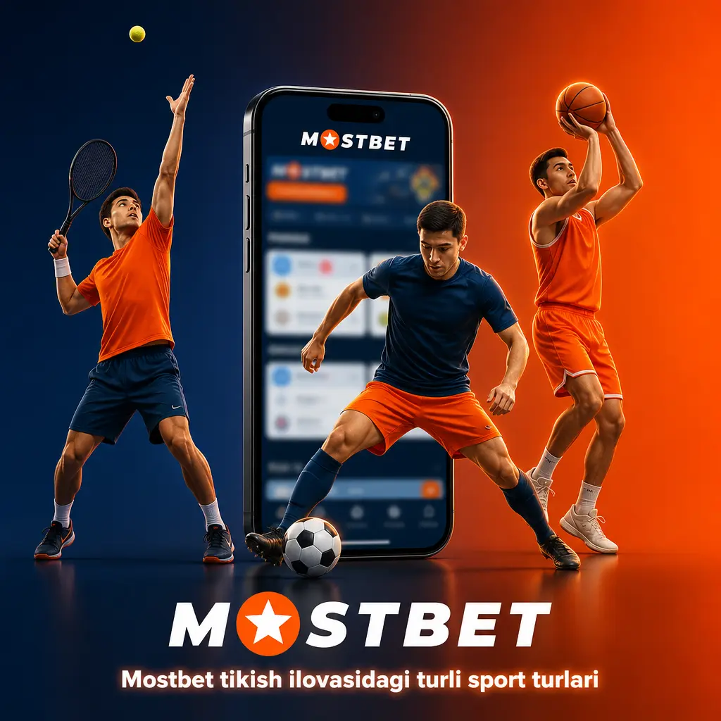 Mostbet ilovasida futbol, basketbol, tennis va boshqa sport turlariga LIVE hamda LINE rejimida tikish imkoniyati