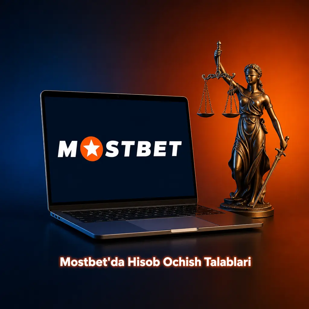 Mostbet'da hisob ochish uchun 18 yosh, haqiqiy ma'lumotlar va aloqa manzili talablari ko'rsatilgan rasm